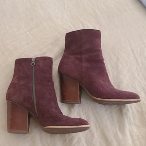 Kork-ease Petra Burgundy suede bootie